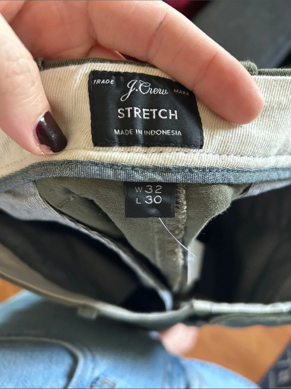 NWT J. Crew Slim Stretch Chino Pants Men's size 32W x 30L